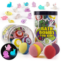 Sailimu bombes de bain enfants avec surprise dans un pot, cadeau ludique.
