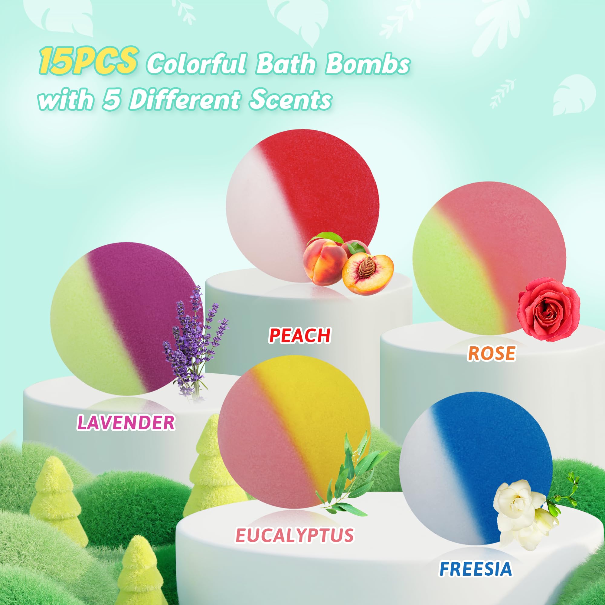 Sailimu bombe bain avec jouet lumineux.
