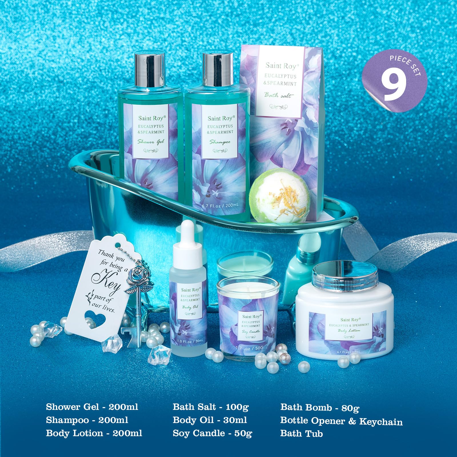 Gel douche spa eucalyptus menthe Saint Roy