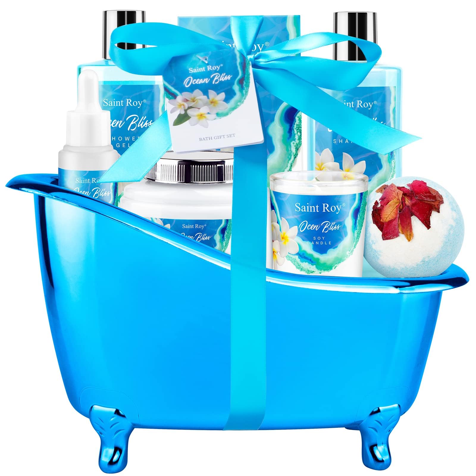 Coffret Saint Roy coffret-bain-luxe-ensemble, parfait cadeau spa à domicile.