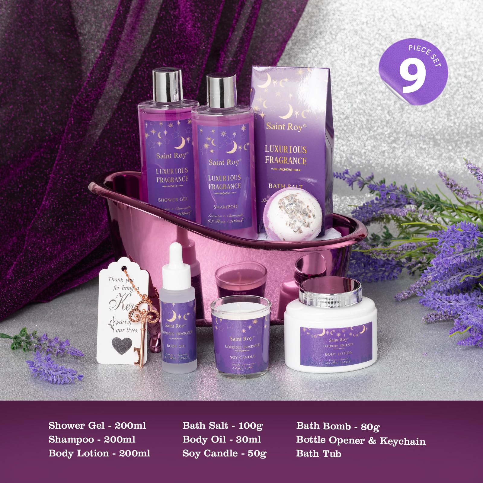 Saint Roy Gel douche lavande texture douce et hydratante