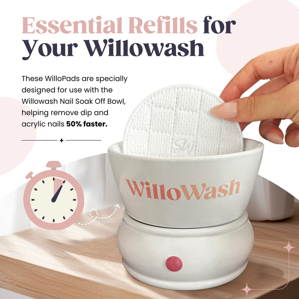 Surface rugueuse des Willopads Saint Willo pour enlever l’ongle acrylique.