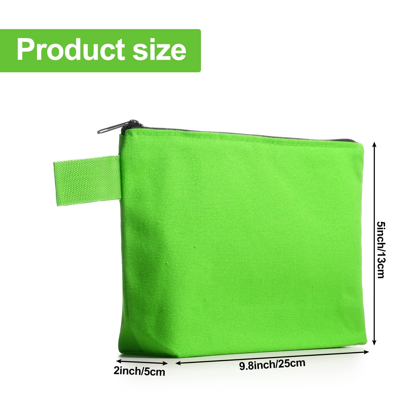 Saintrygo fermeture zip toile, pochettes robustes et faciles à ouvrir.