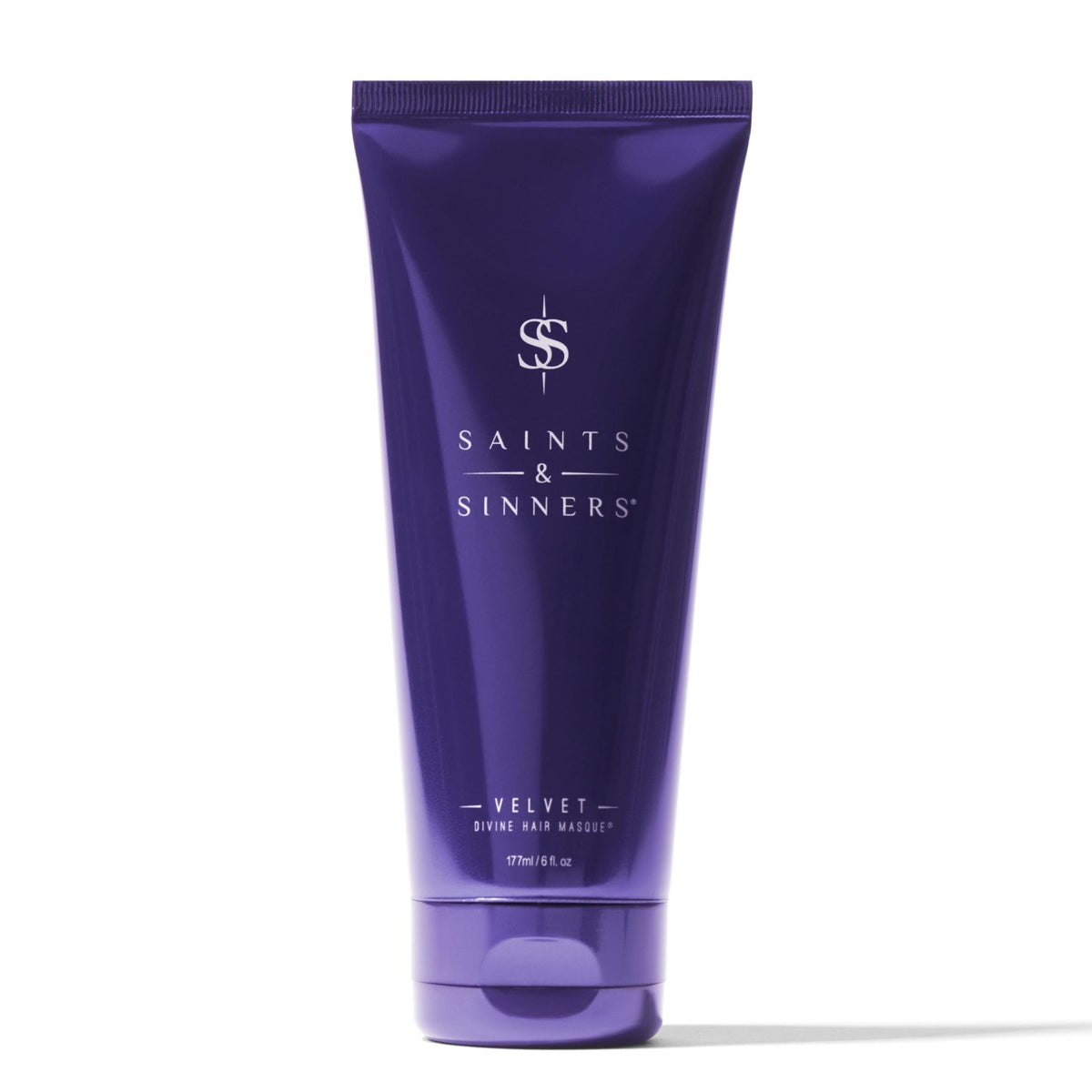 Bouteille Velvet Divine Masque Saints & Sinners pour soin luxueux.