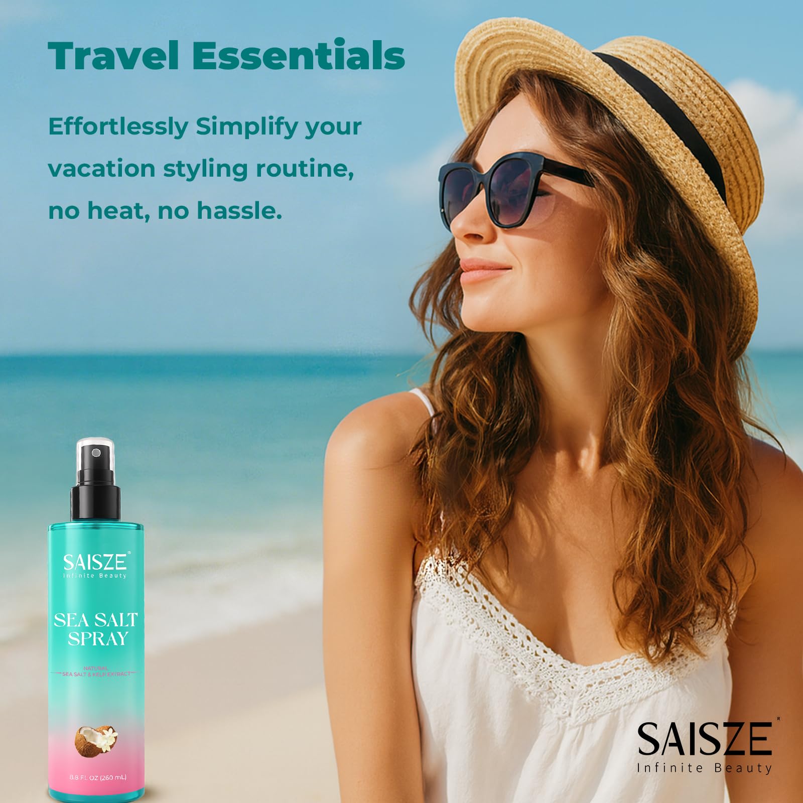 SAISZE senteur plage coco – parfum frais sans alourdir les cheveux