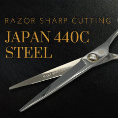 Saki Shears Musashi, coupe humide ou sèche adaptée au salon.