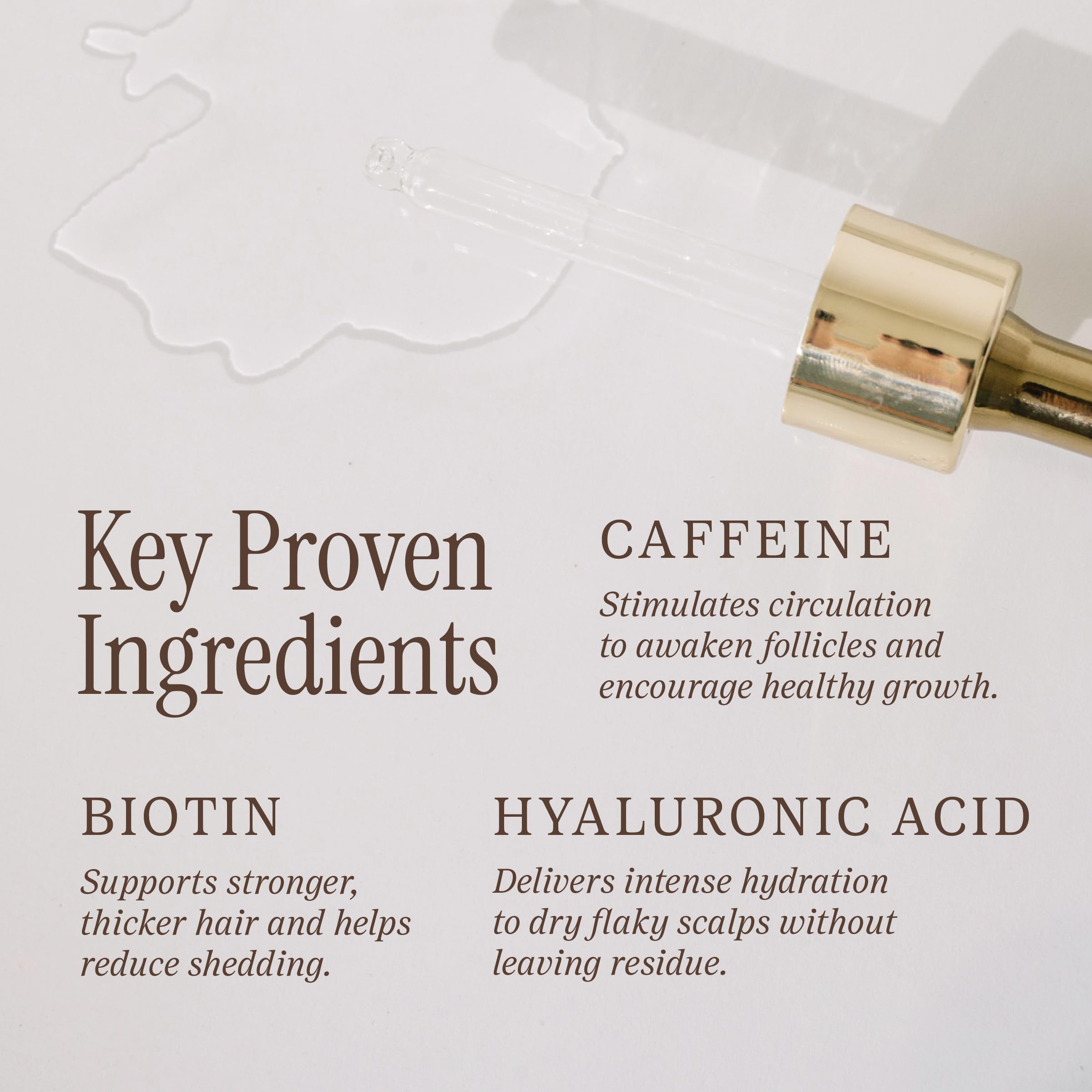 Salee Serum appliqué sur cuir chevelu pour soulager la sécheresse et confort.