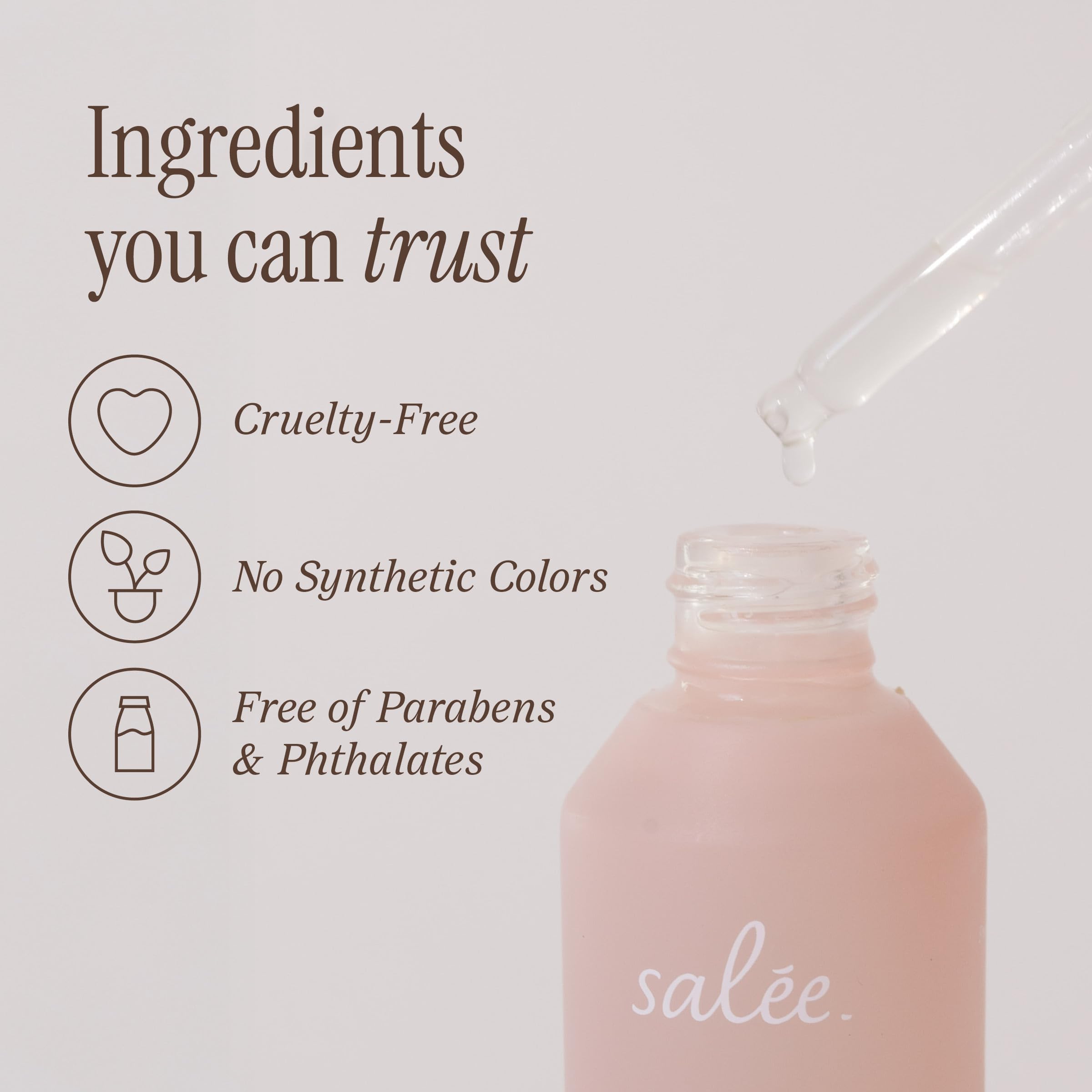 Salee Serum usage quotidien doux pour hydrater le cuir chevelu.