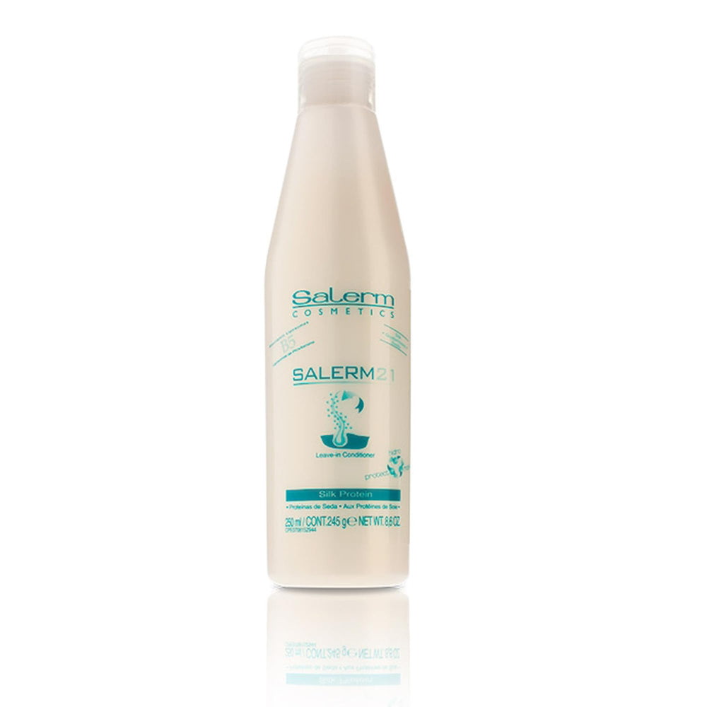 SALERM 21 Bouteille-proteines-soie: soin hydratant et revitalisant.