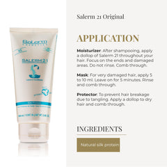 SALERM 21: demelage facile sans rinçage pour cheveux secs et endomages