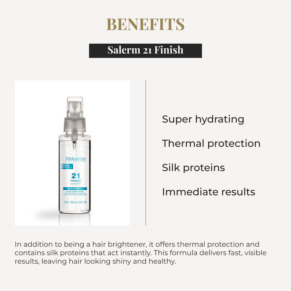 SALERM 21 Finish – protection thermique pour coiffage sans casse.