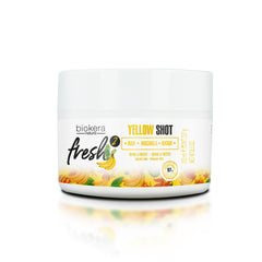 SALERM Biokera Natura Yellow Shot Masque offre une hydratation en profondeur pour cheveux secs.