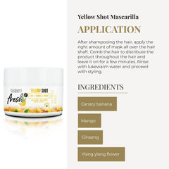 Formule sans sulfates du masque SALERM Biokera Natura Yellow Shot.