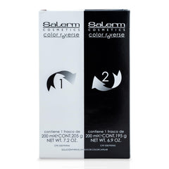 Salerm Color Reverse, étape 1, prépare les pigments artificiels pour une correction en douceur.