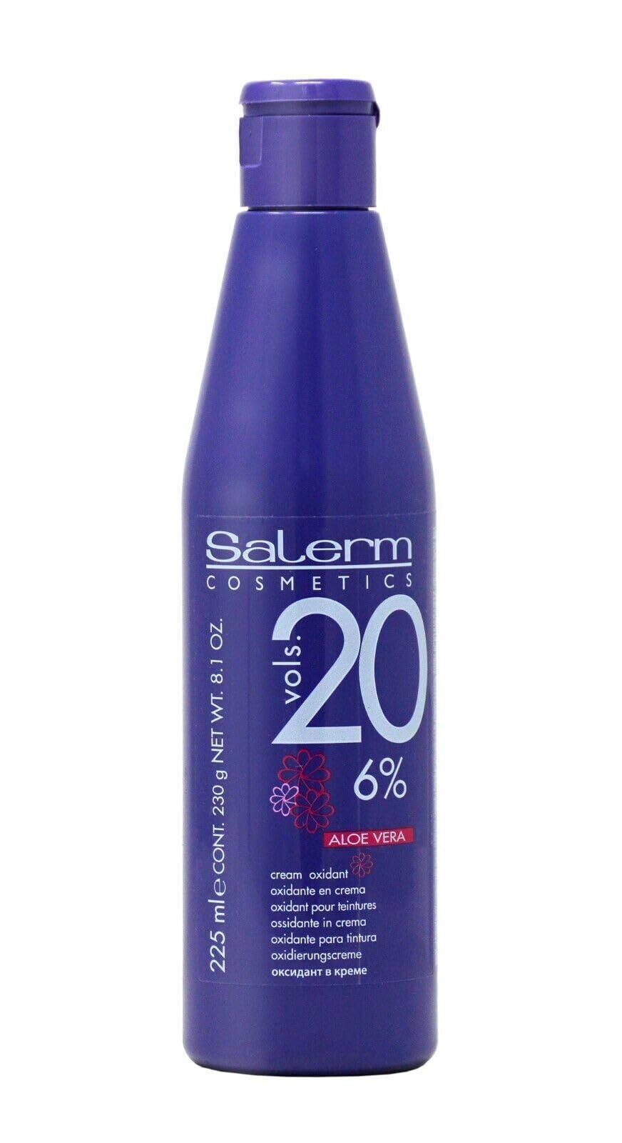 SALERM crème développeur 20 volumes Aloe Vera – bouteille pratique pour coloration professionnelle