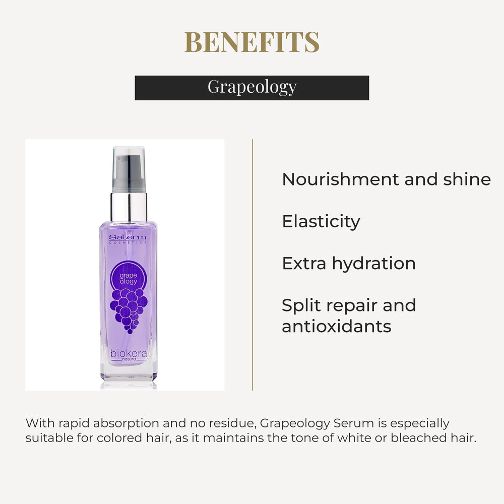 SALERM Grapeology Serum : texture légère qui pénètre rapidement sans résidu.