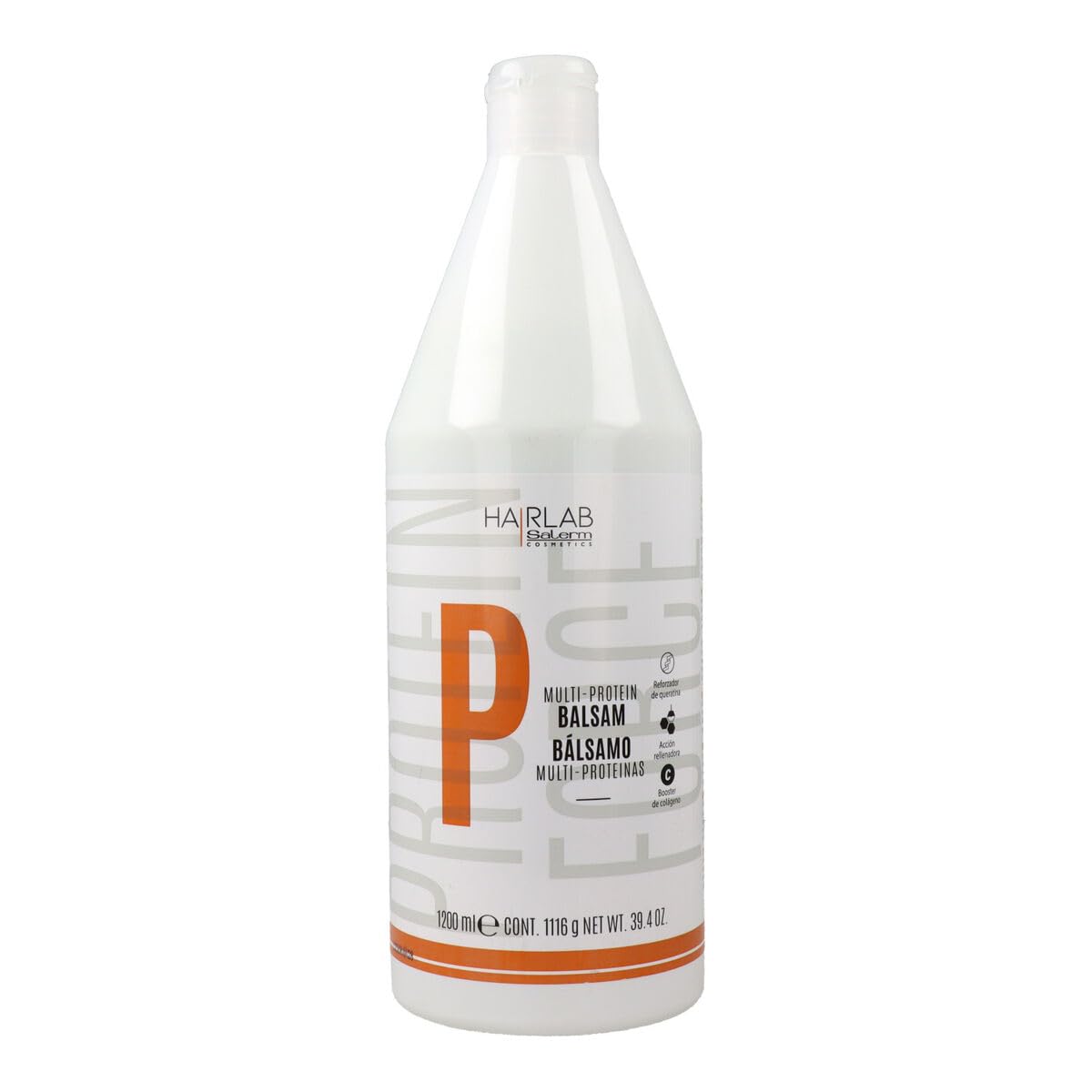 SALERM HairLab Multi-Protéine: bouteille du conditionneur fortifiant pour cheveux cassants.