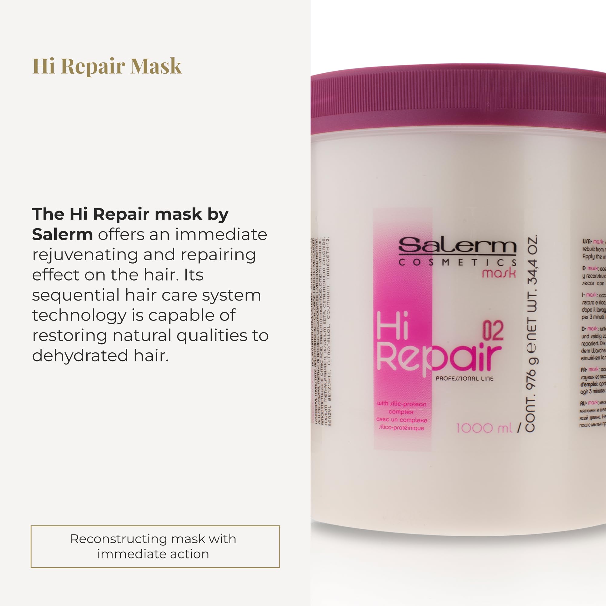 Texture cremeuse du masque Hi Repair pour une application facile.