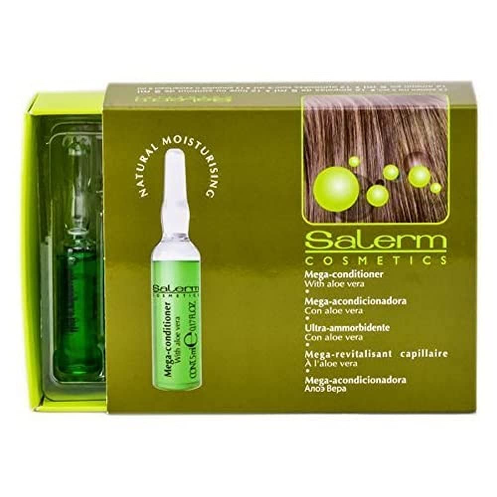 SALERM Mega Après-Shampooing – crème hydratante capillaire pour cheveux secs et sensibles, application facile.