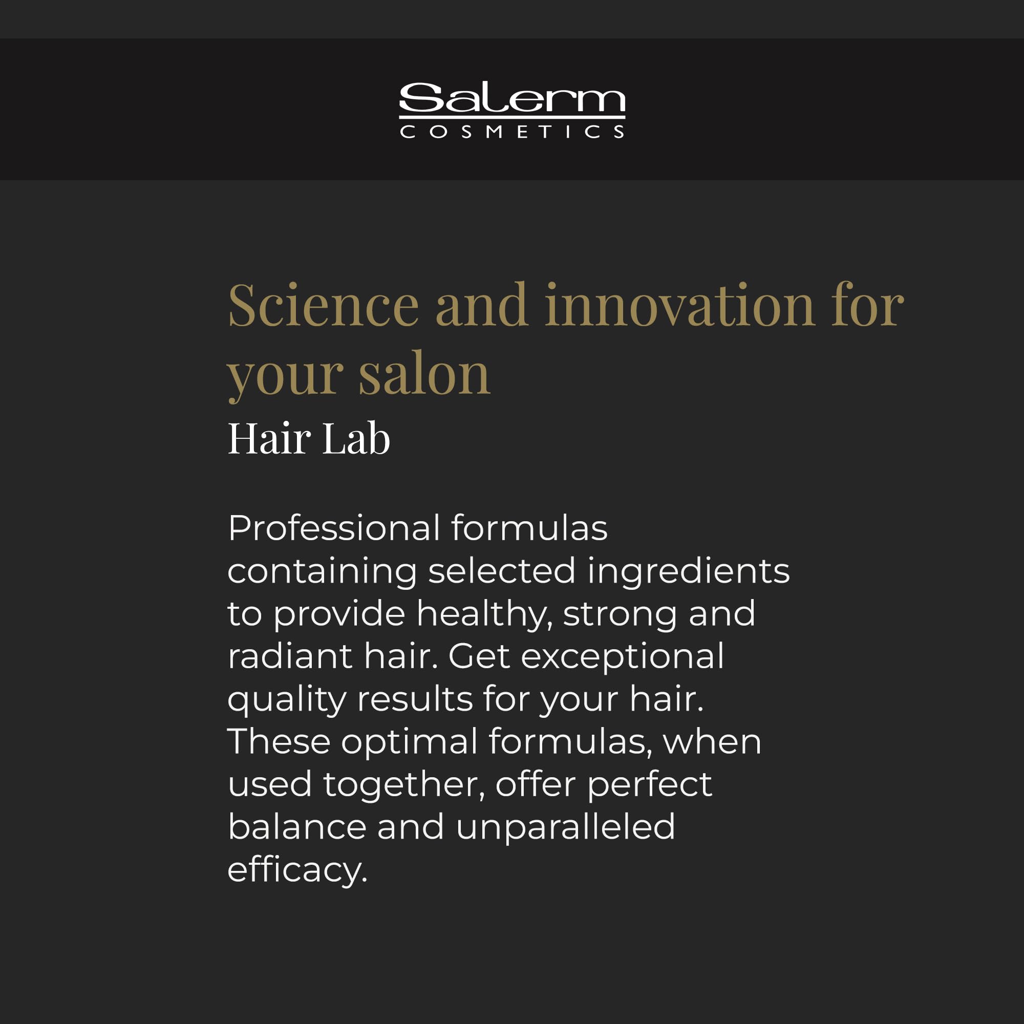 SALERM Shampoing: éclat et brillance apparente après rinçage.