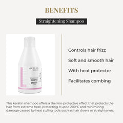 SALERM Shampoing: contrôle des frisottis pour cheveux plus maîtrisés.