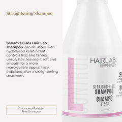 SALERM Shampoing Lisos: texture soyeuse prête à être coiffée.