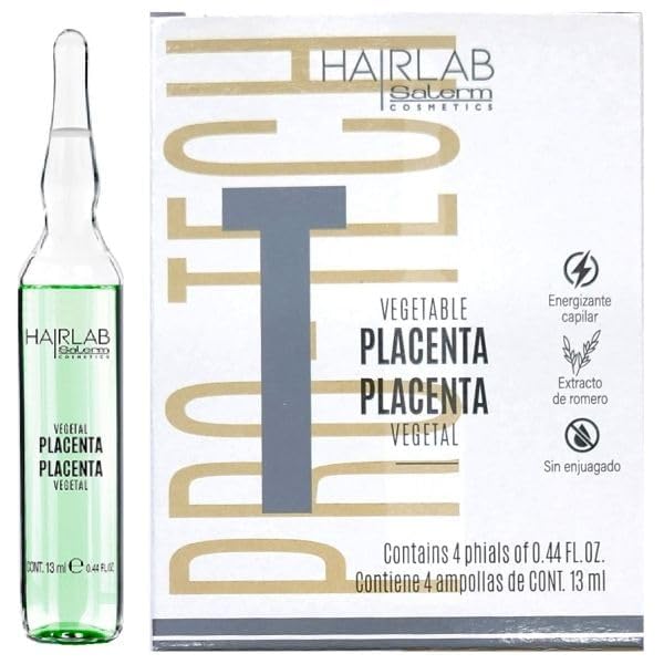 SALERM Vegetable Placenta Restructurer finished hair shine demonstrates enhanced texture and gloss