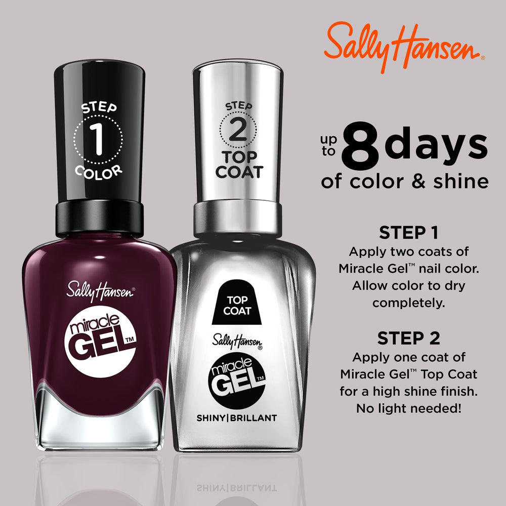 Sally Hansen Miracle Gel Cabernet With Bae résiste mieux aux éclats