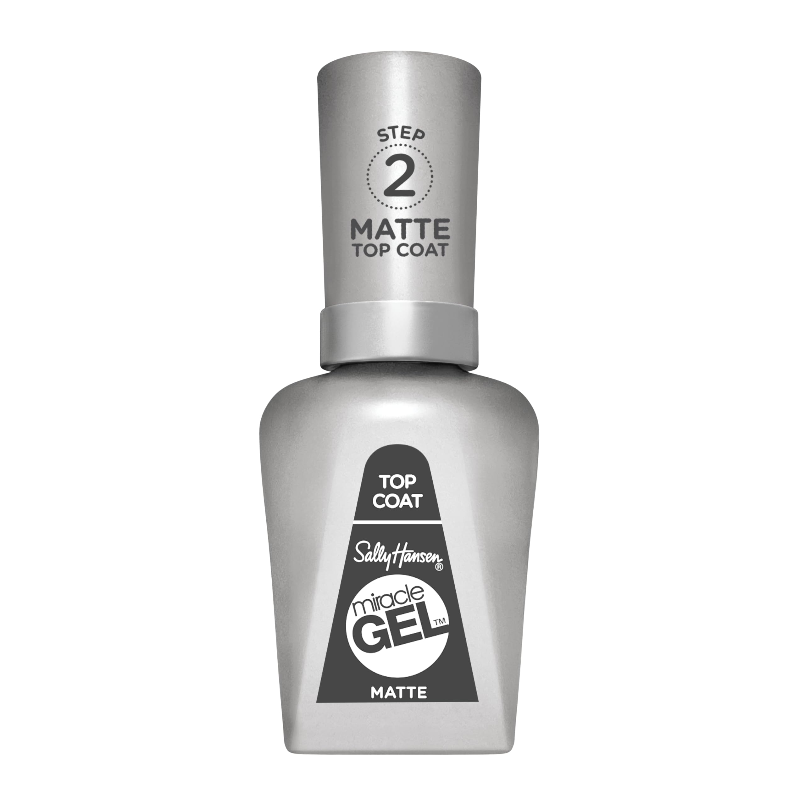 Sally Hansen Miracle Gel Matte, bouteille prête à l’emploi, fini mat.