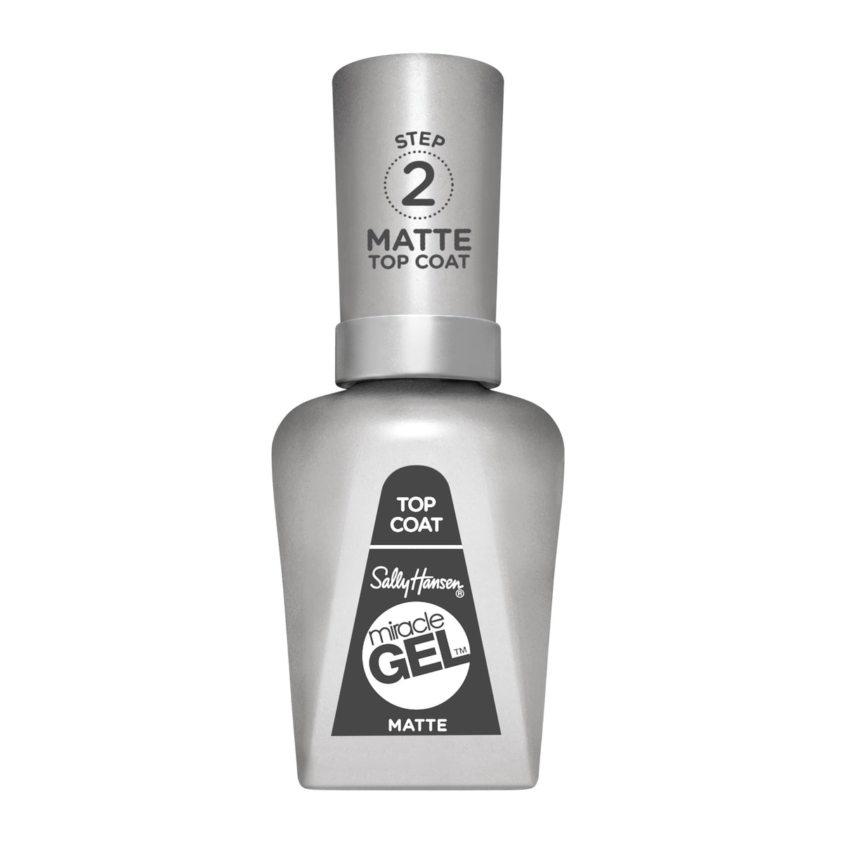 Sally Hansen Miracle Gel Matte, bouteille prête à l’emploi, fini mat.