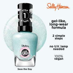 Sally Hansen Miracle Gel Système à deux étapes, simplicité d'utilisation.