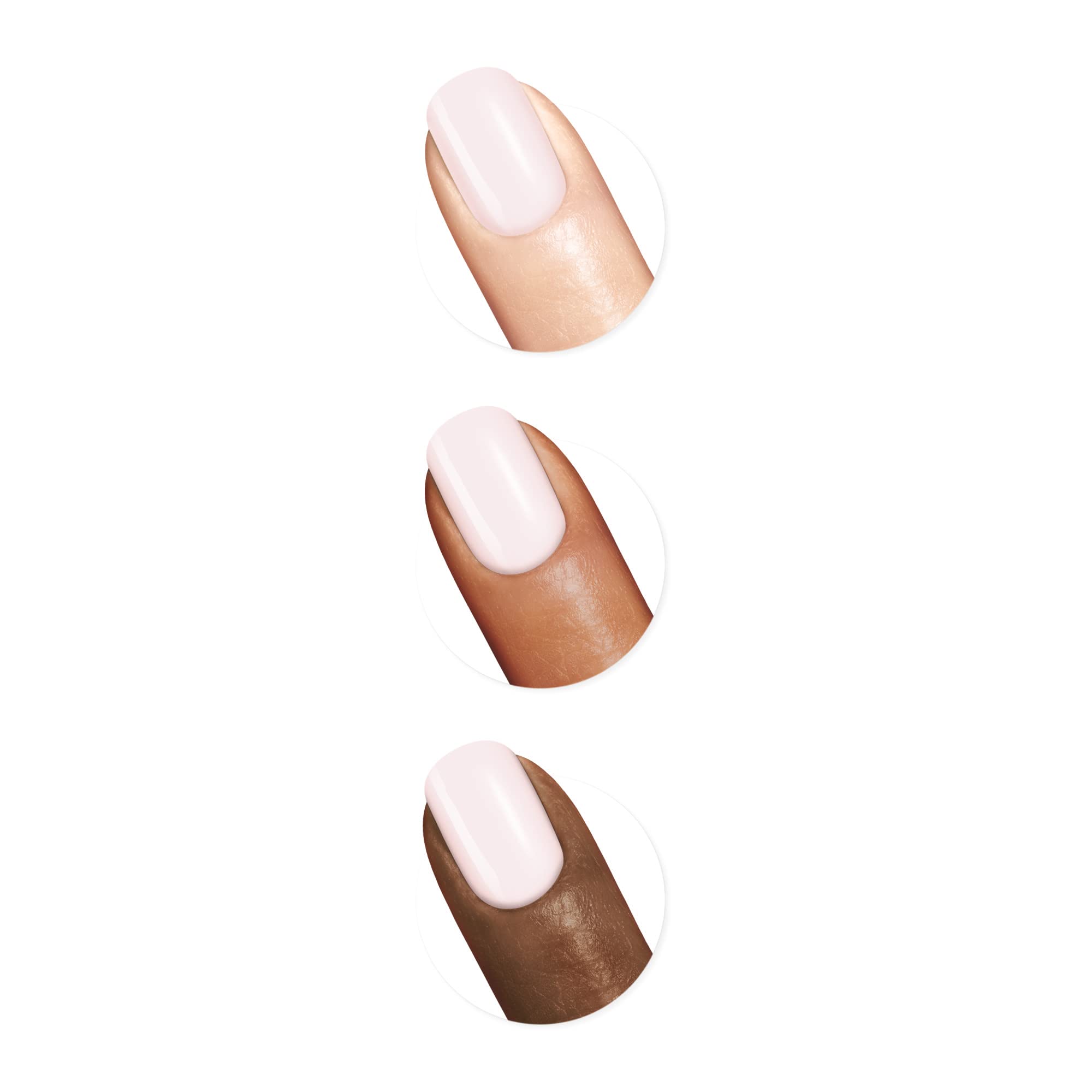 Teinte rose clair Sally Hansen Good.Kind.Pure idéale pour ongles discrets.