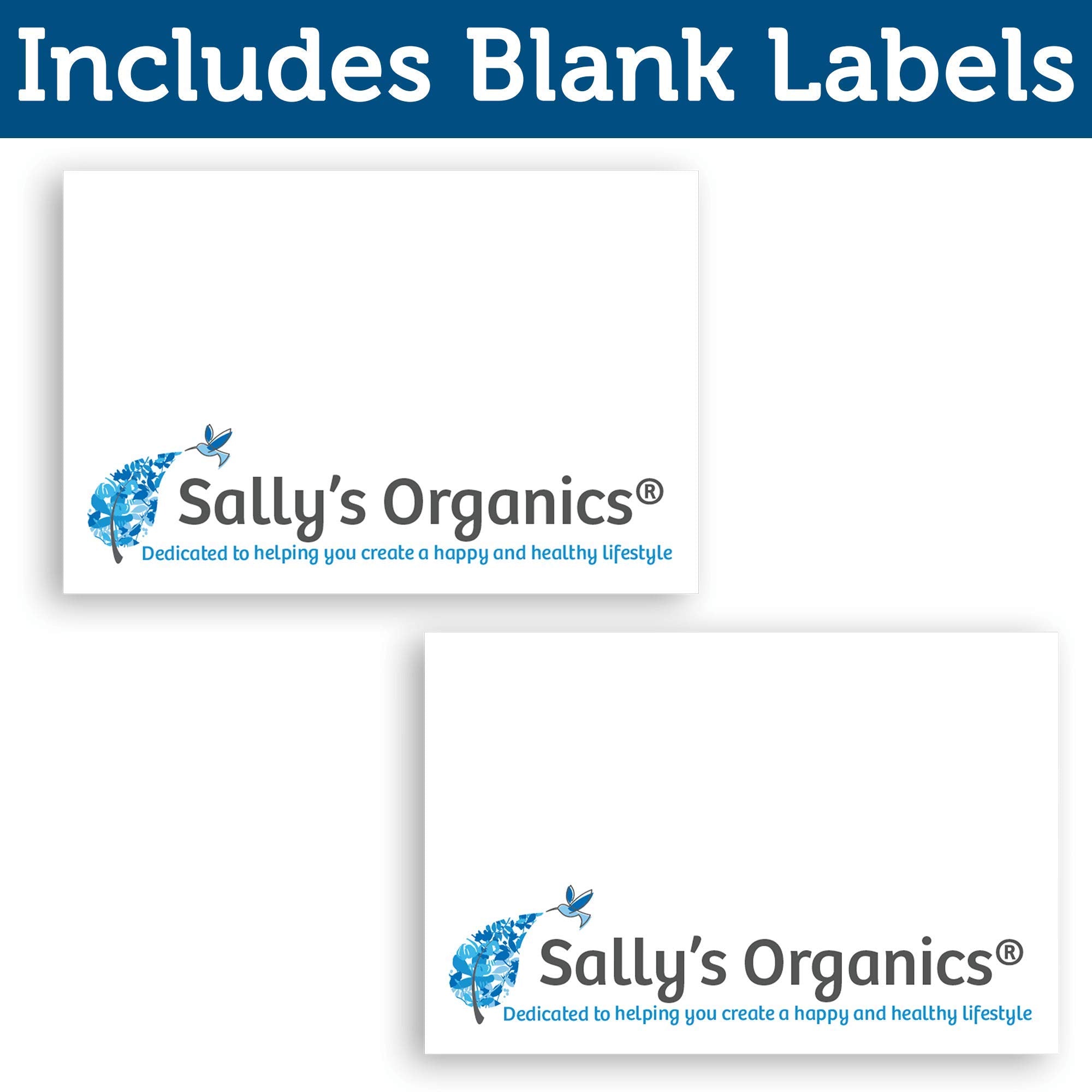 Sally's Organics design moderne bleu pour salle de bains.