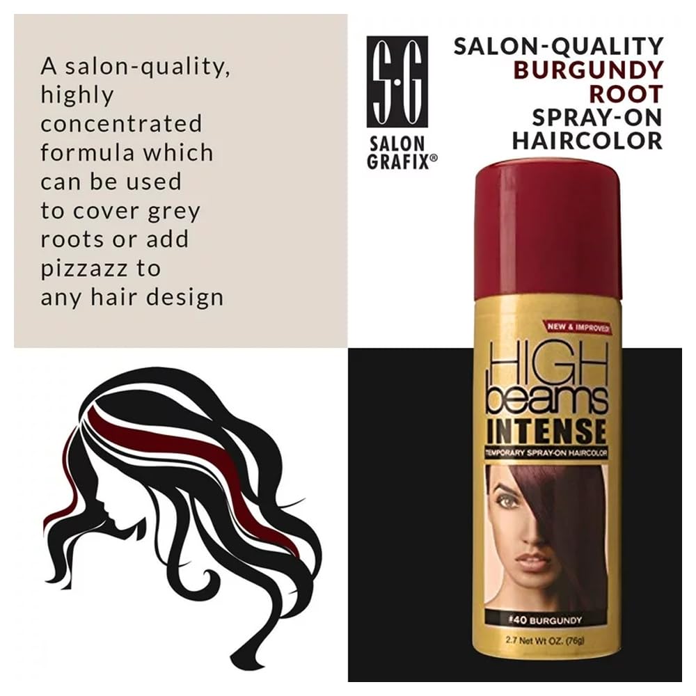 Salon Grafix High Beams Intense Bourgogne: lavage rapide en un seul shampoing.