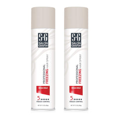 Salon Grafix Freezing Mega Hold 10oz bottle for dramatic styling and quick-dry performance.