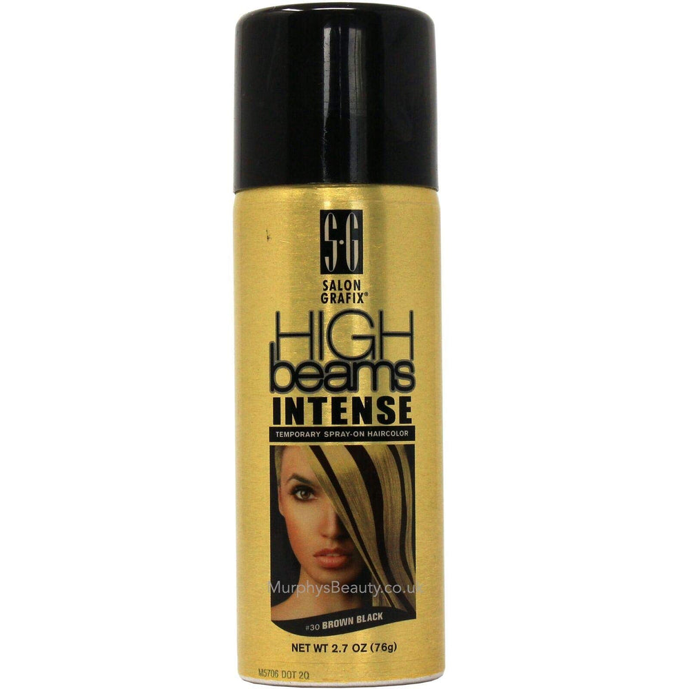 Salon Grafix High Beams Intense, spray brun-noir, couvre temporairement les racines et ajoute du style.