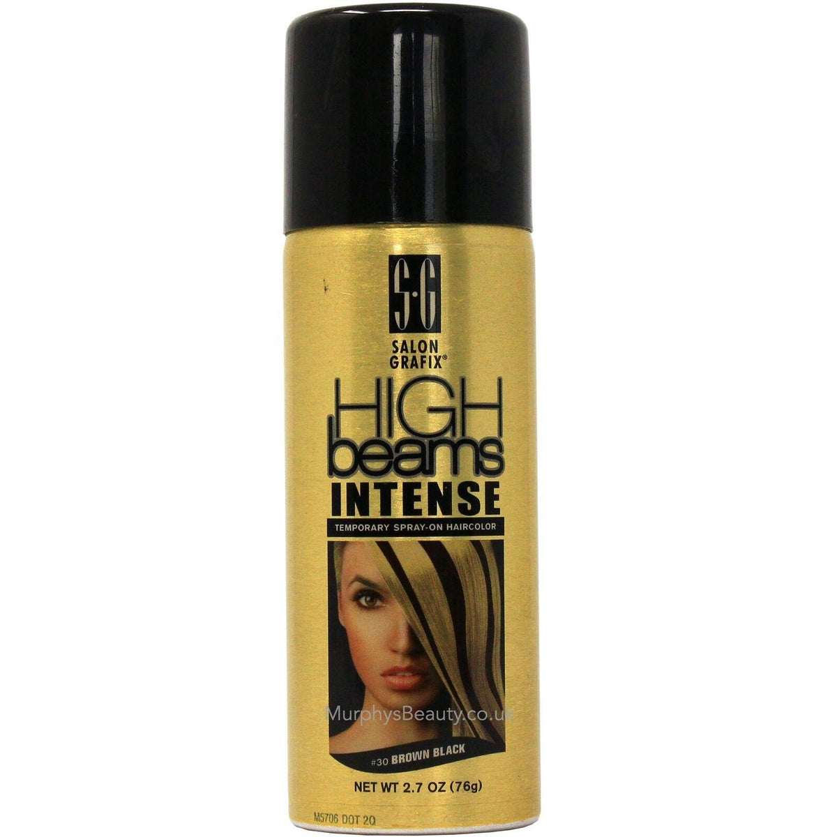 Salon Grafix High Beams Intense, spray brun-noir, couvre temporairement les racines et ajoute du style.