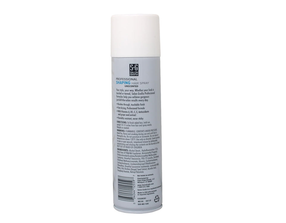 Salon Grafix Spray Coiffage Sec Rapide - Formule Professionnelle pour un séchage rapide.