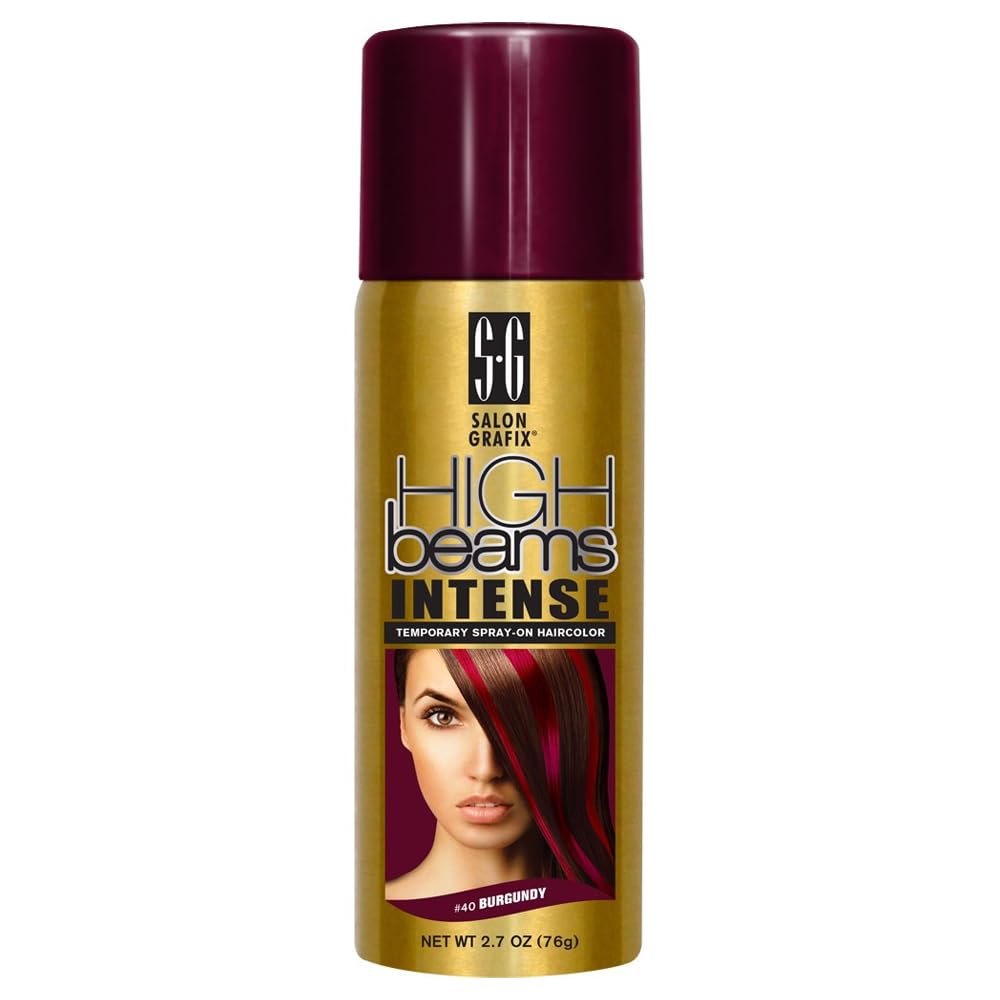 Salon Grafix High Beams Intense Bourgogne: spray-couleur rapide pour cheveux.