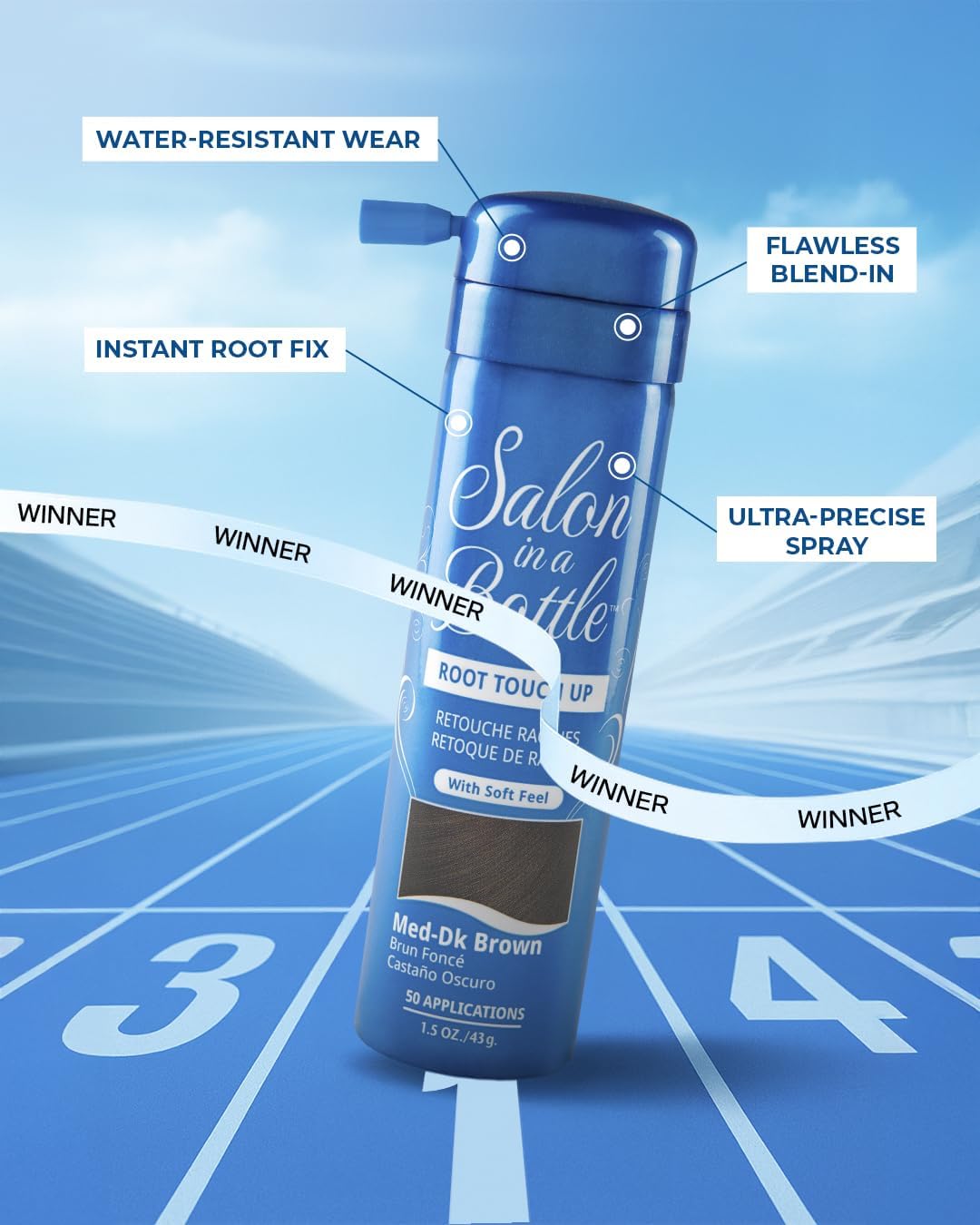 Salon in a Bottle couvre les racines grises sans effort.