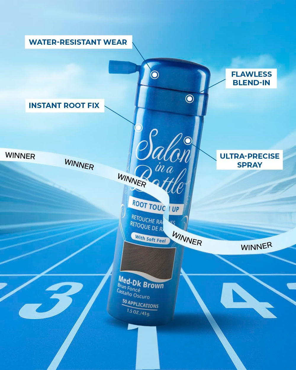 Salon in a Bottle couvre les racines grises sans effort.
