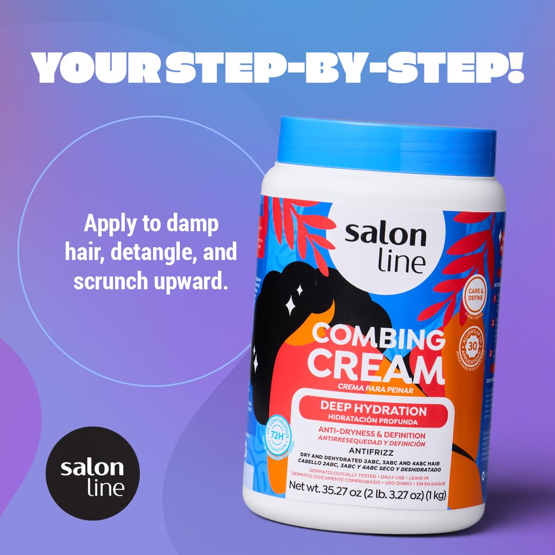 Salon Line Crème coco et aloé véra: nourrissant soin sans rinçage
