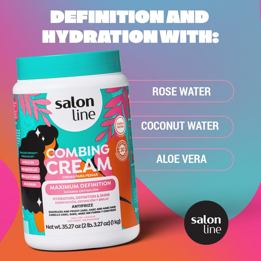 Salon Line Crème Définition Maximale – dompte les frisottis et offre une définition durable.
