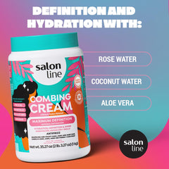 Salon Line Crème Définition Maximale – dompte les frisottis et offre une définition durable.