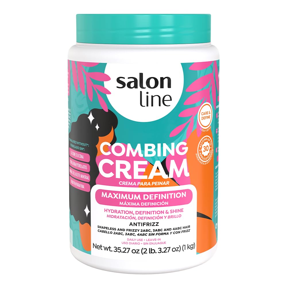 Salon Line Crème Définition Maximale – parfum doux d'eau de rose pour une routine agréable.