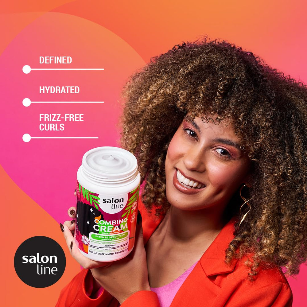 Salon Line Crème Définition Intense – texture onctueuse prête à l’application sur cheveux.