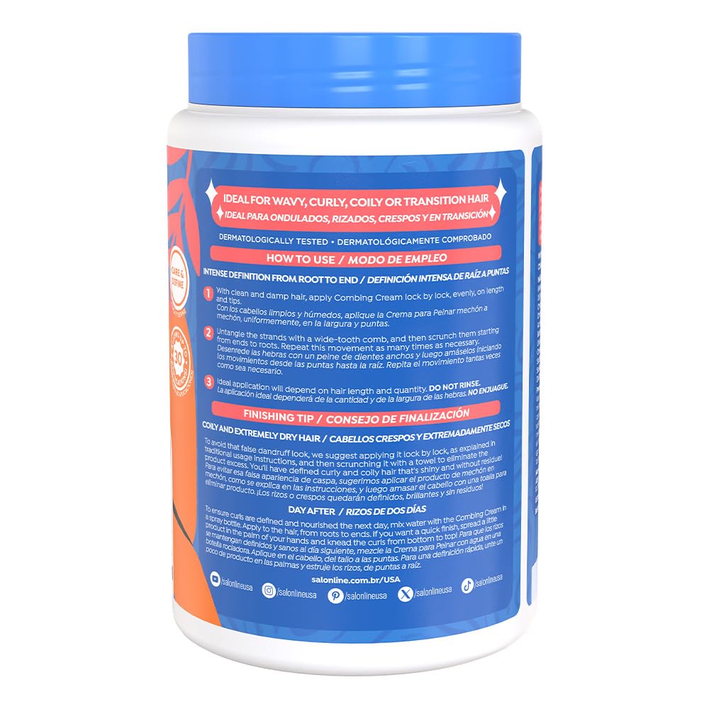 Salon Line Crème sans rinçage: hydratation durable pour boucles