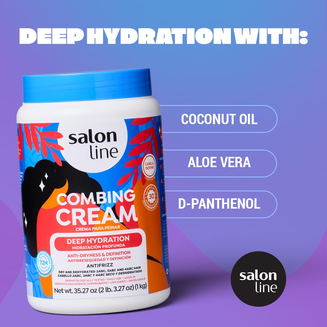 Salon Line Crème: application après douche sur cheveux humides