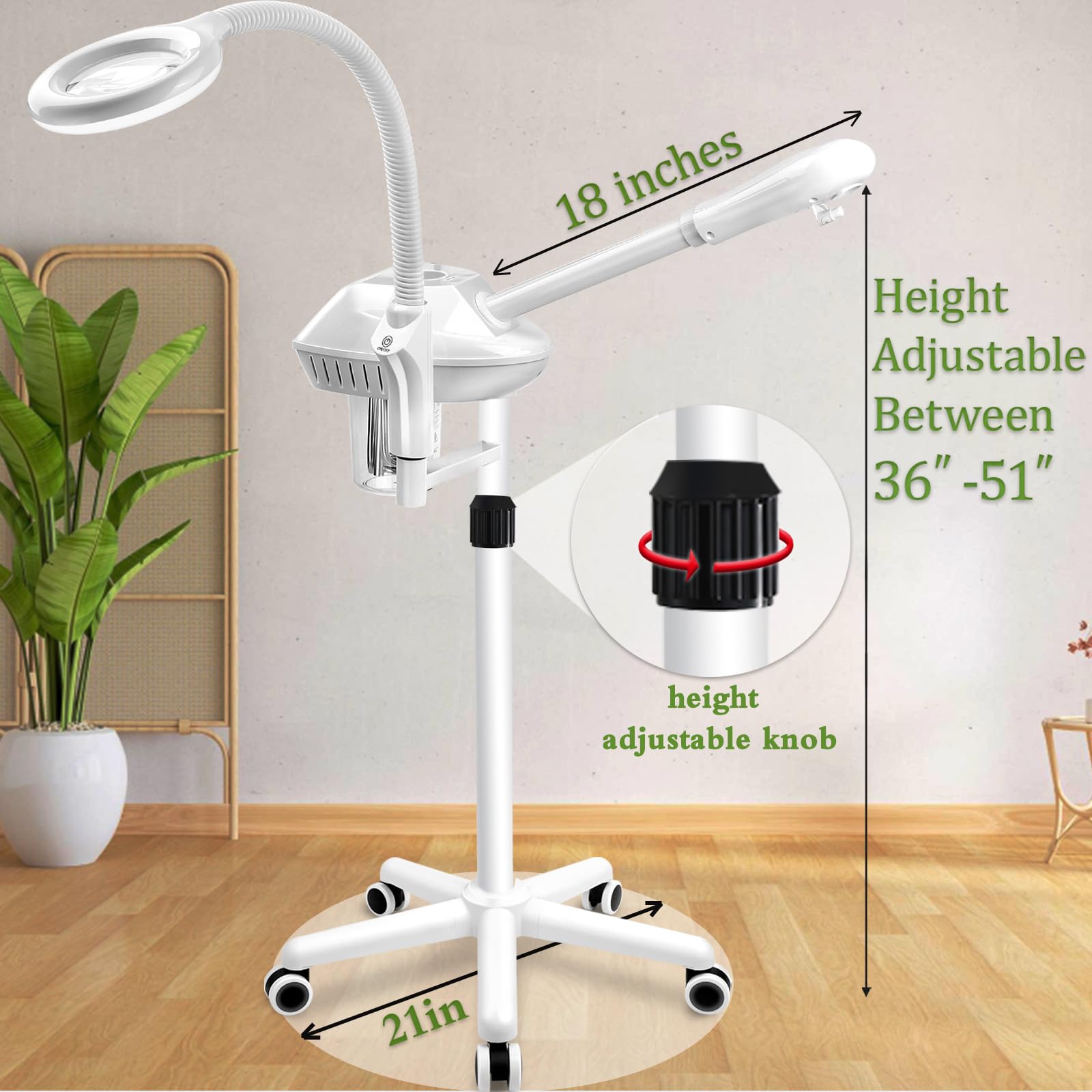 Salon Senor lampe 5x: zoom clair pour le suivi de la peau.