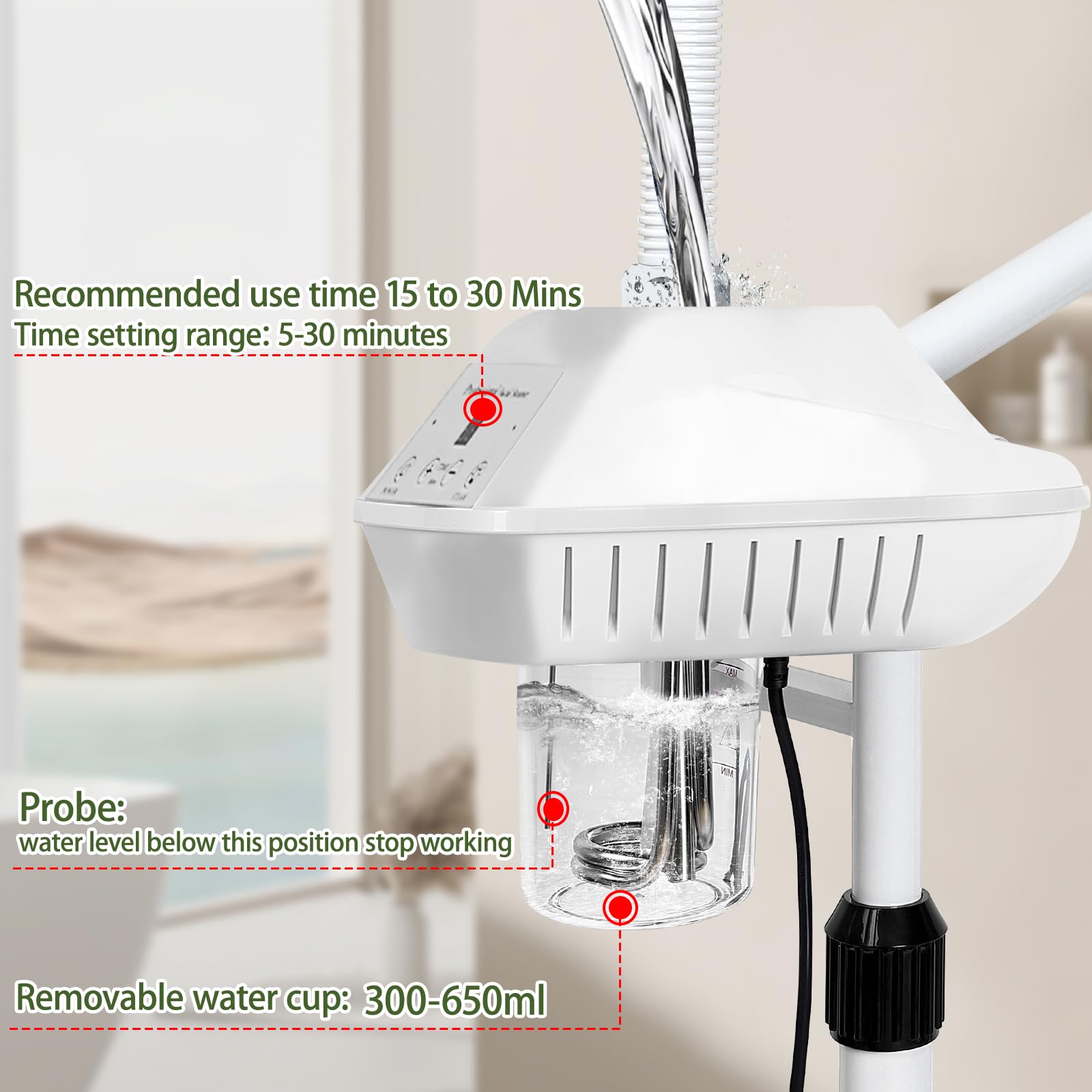 Salon Senor steamer hauteur reglable pour s adapter à votre espace.